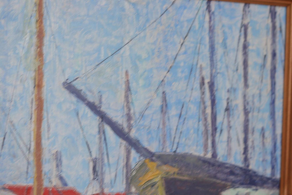 “Moored Boats” by Olle Anderson