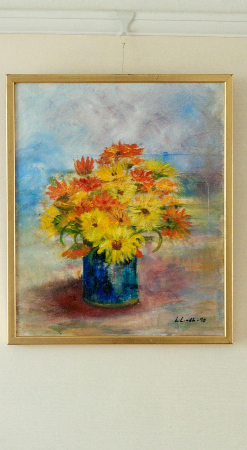 "Orange Bouquet 90" by Lilian Lindh