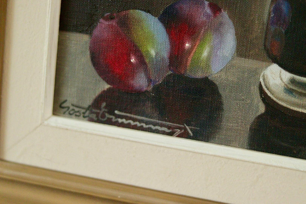 "Still Life with Plums and Jug"by Gösta Emming