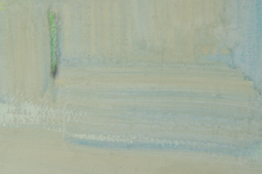 Mid-Century Original Swedish Oil on Canvas "Virginia" by Pabu