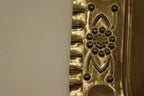 X-Large Mid-Century Swedish Brass Baroque Sconce with Double Arm Design