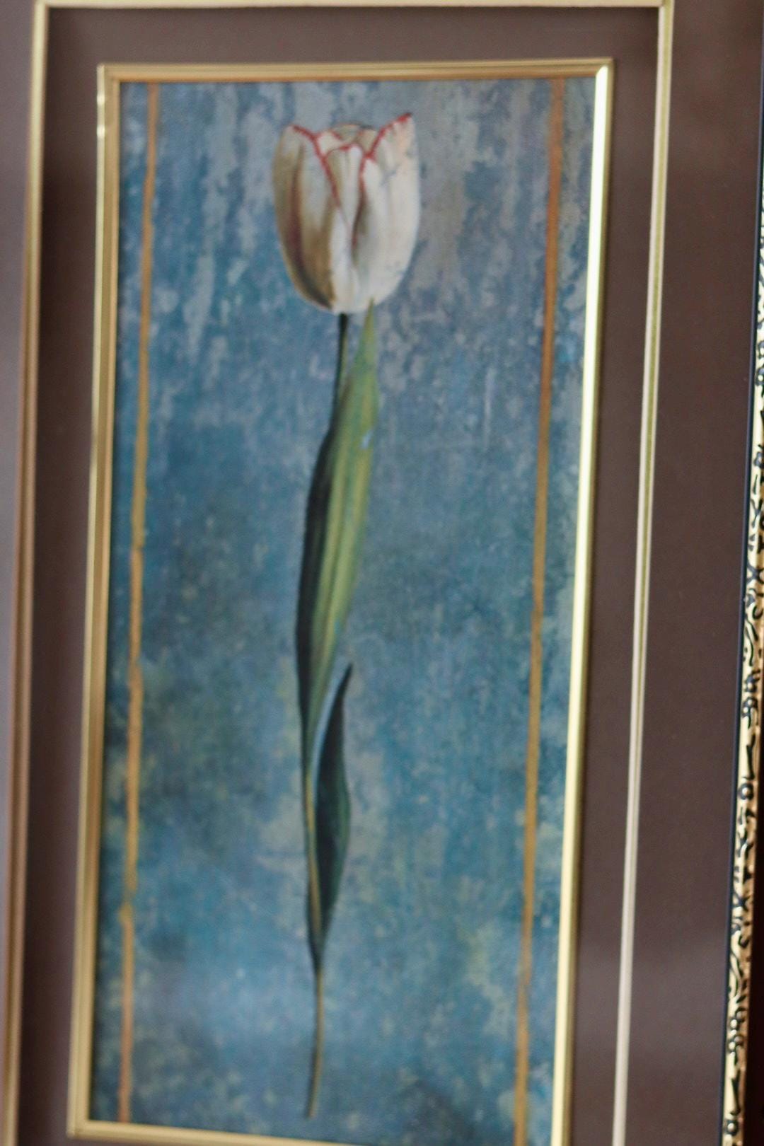 Mid-Century Original Swedish  "Trio of Flower Prints"