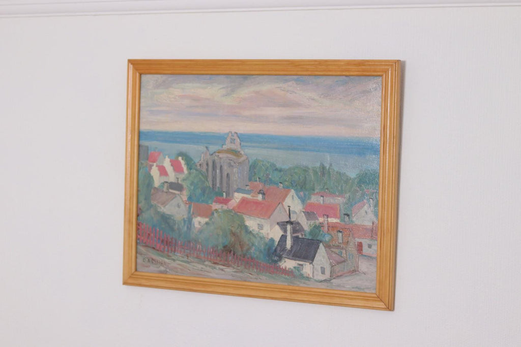 “Village Scene” by E. R. Olsson