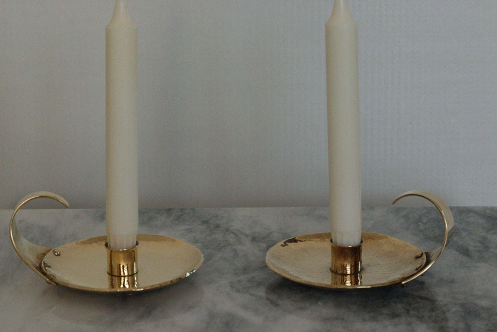 Pair of Swedish Mid-Century Candlestick Holder by Skutuna