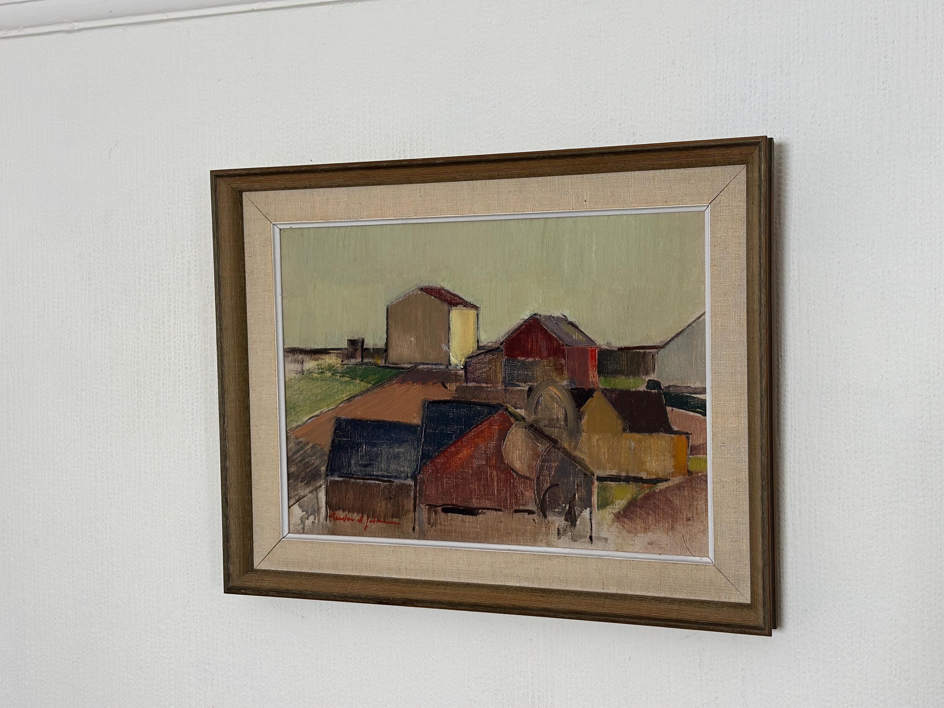 “Rural Landscape with Barns” by Gustav‑Adolf Johansson