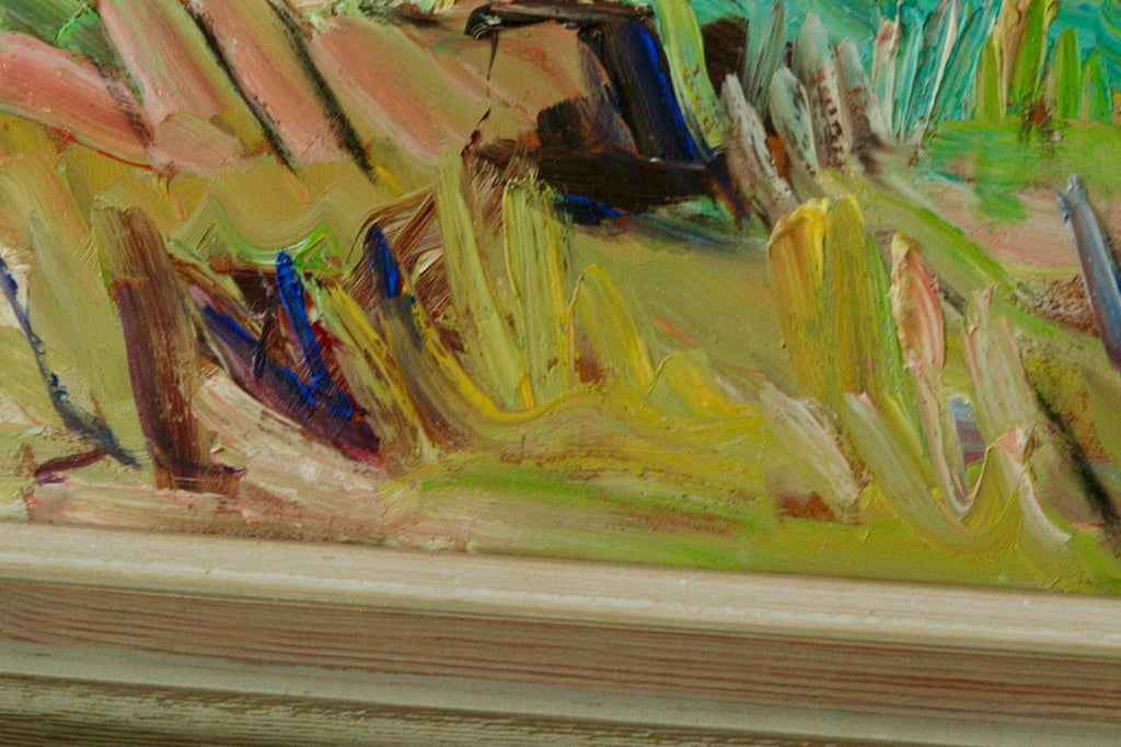 Original Mid Century Oil on Panel – “Landscape with Mountain”