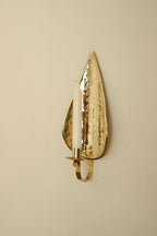 SINGLE Mid Century Swedish Brass Sconce