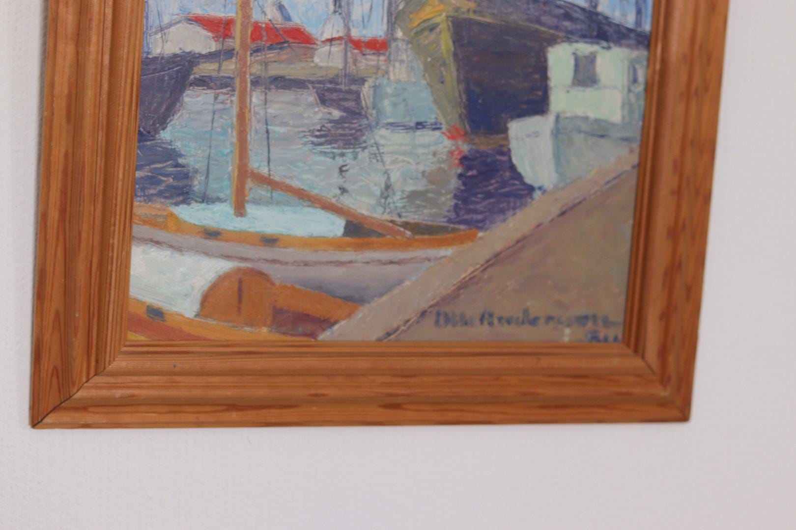 “Moored Boats” by Olle Anderson