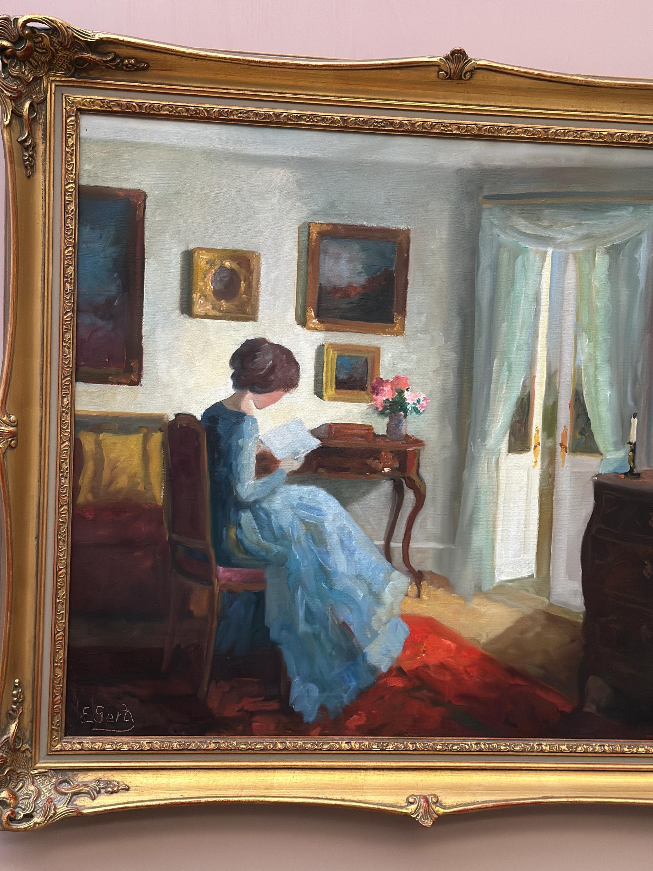 “Woman Reading” by Edith Gert