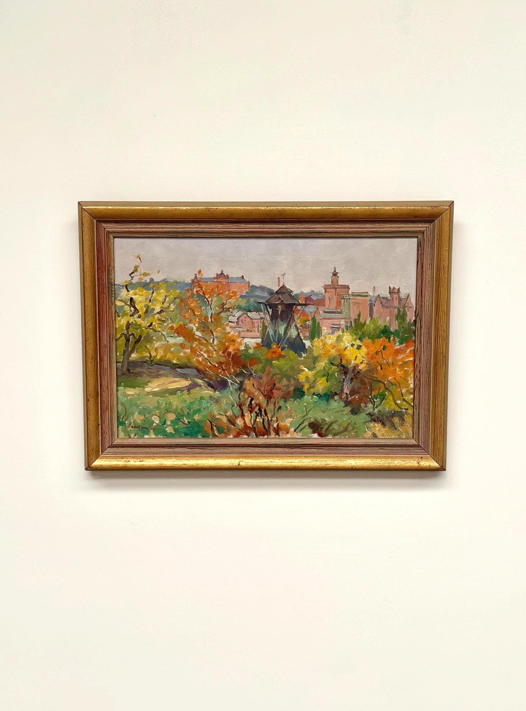 “City Obscured by Trees” by Adolf Jansson