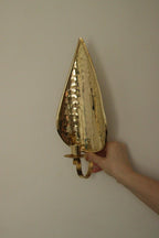 SINGLE Mid Century Swedish Brass Sconce