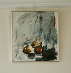 Original Mid Century Oil on Panel – “Abstract Motif”