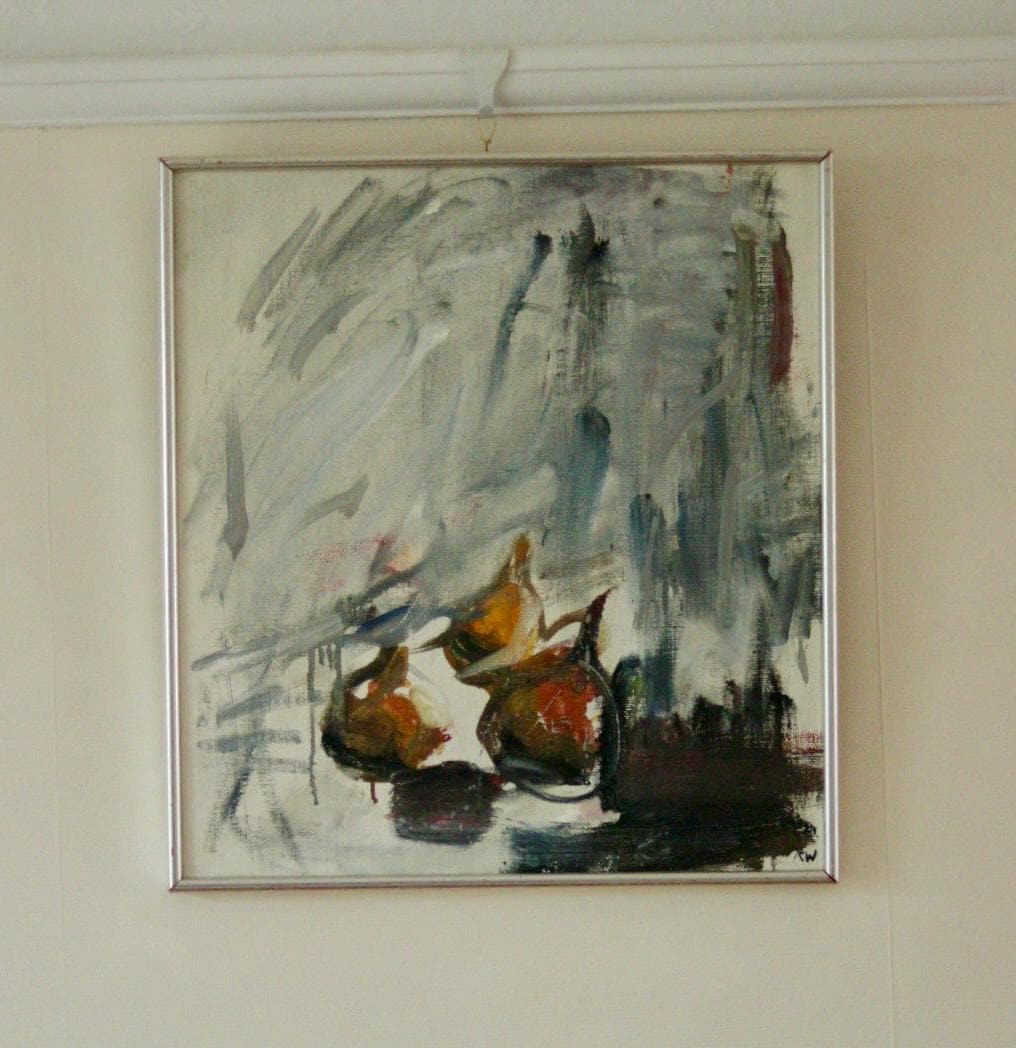 Original Mid Century Oil on Panel – “Abstract Motif”