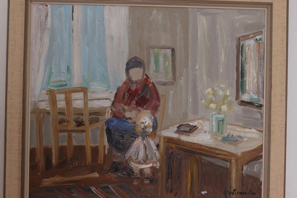 “Figure in Interior” by Åke Wickström