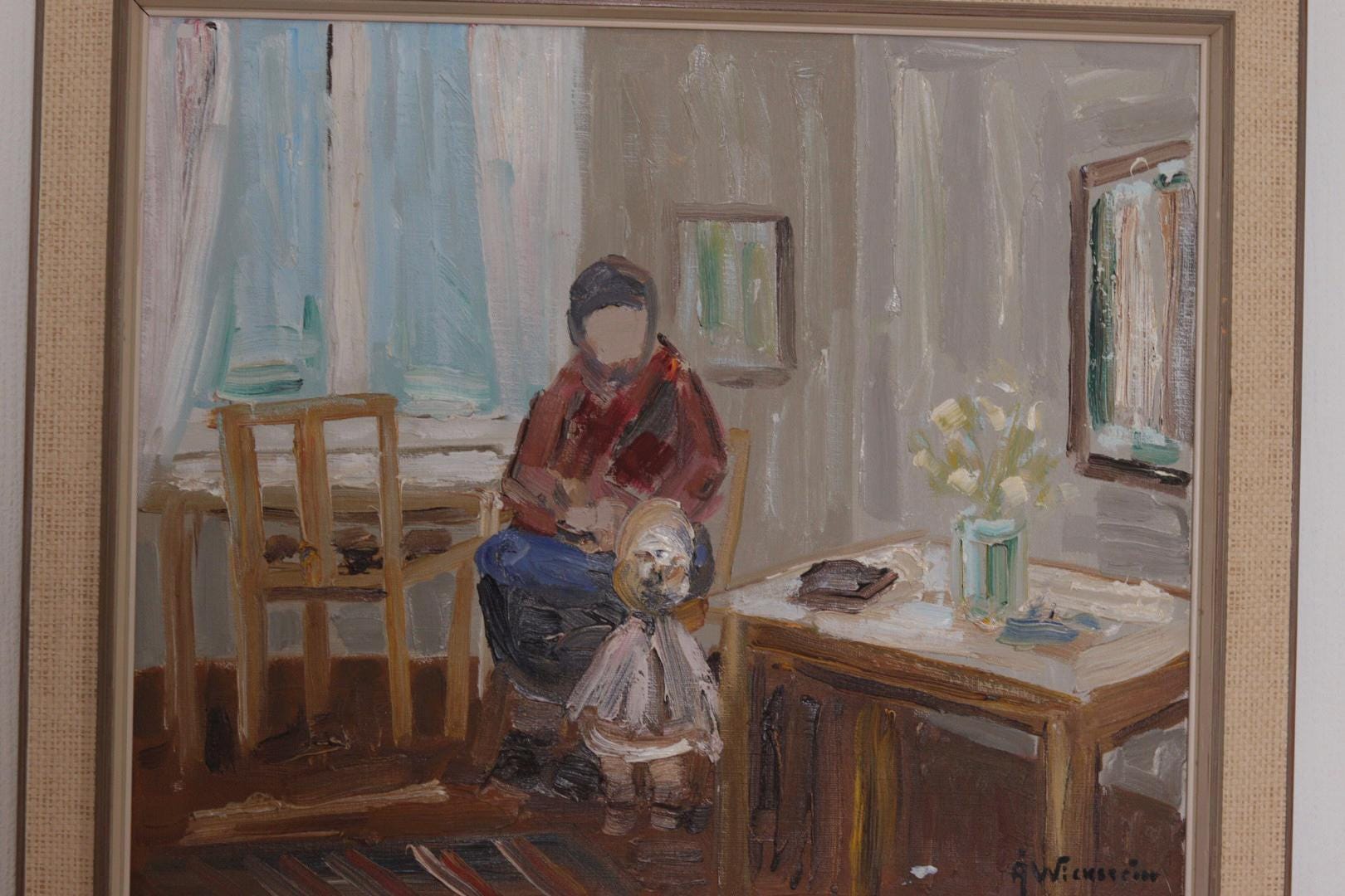 “Figure in Interior” by Åke Wickström