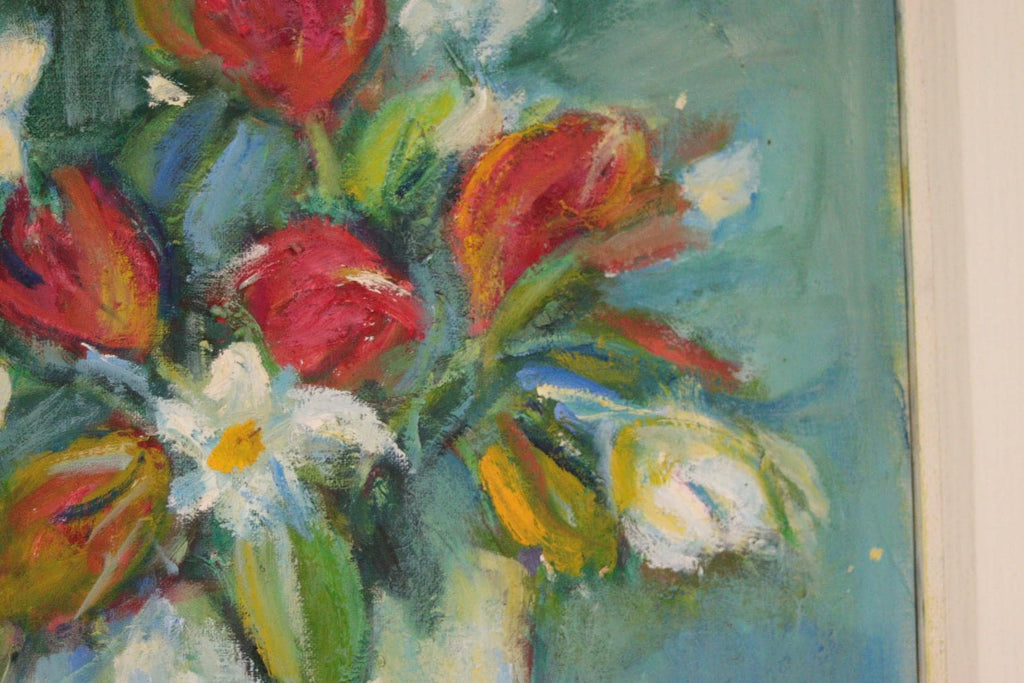 “Vase and Flowers” by M. Hernek