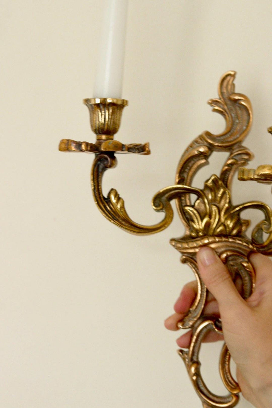 Mid Century Swedish Brass Sconces