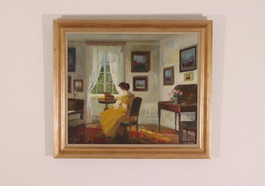 “Interior with Woman” by Edith Gert