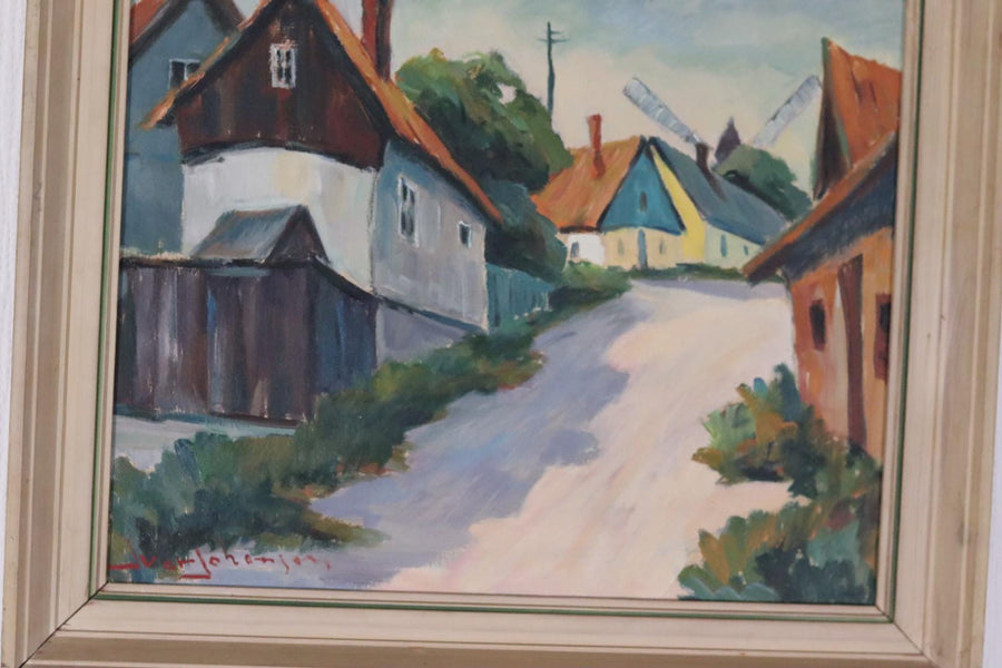 “Village Scene” by Alvar Johansson