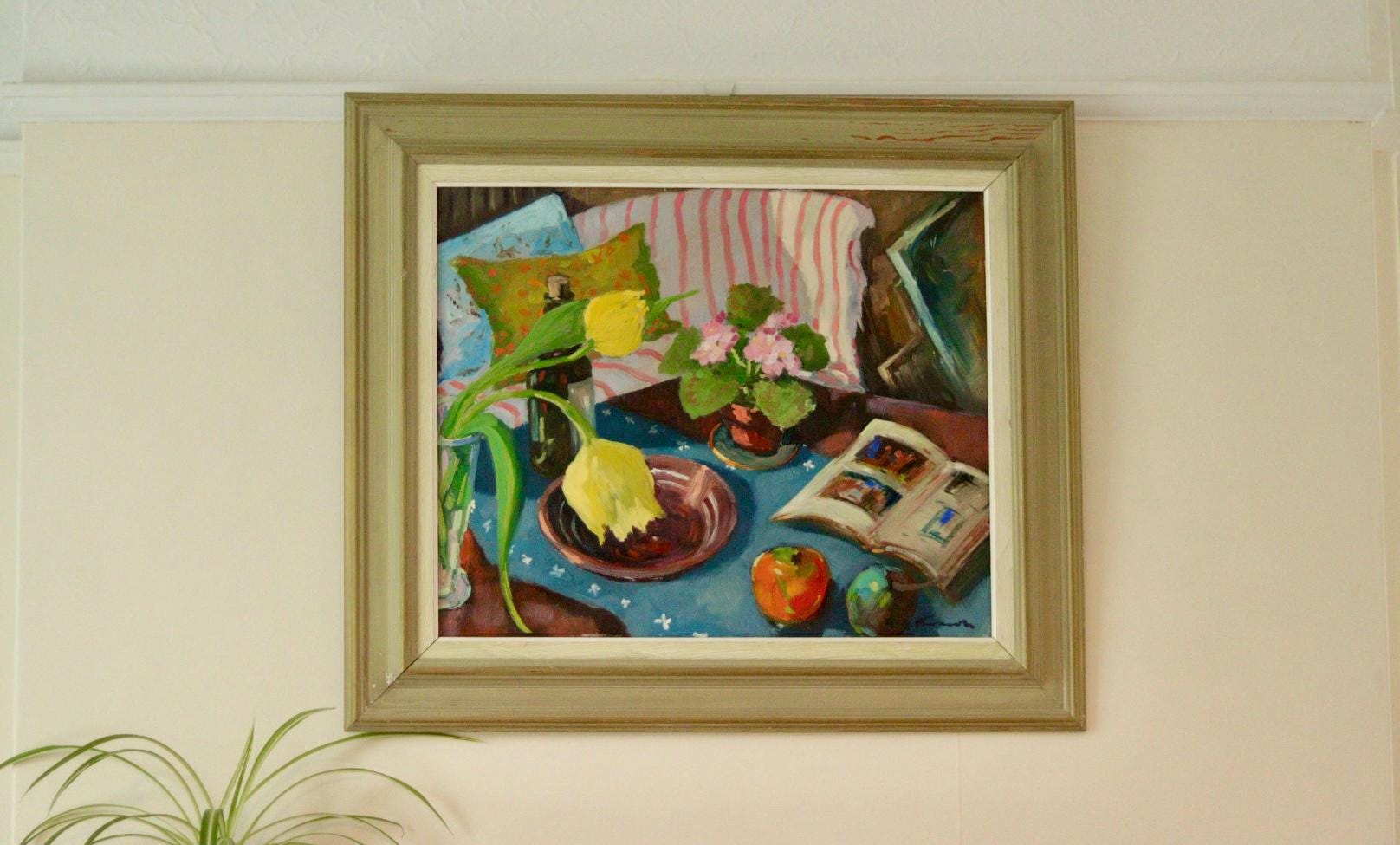 Original Swedish Oil on Canvas – “Still Life Table”