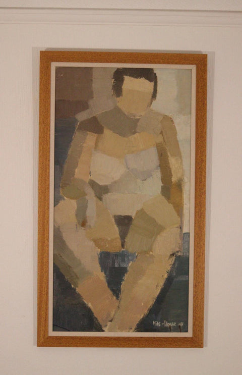“Sitting Woman Cubist” by Hasse Hasselgren, 1961