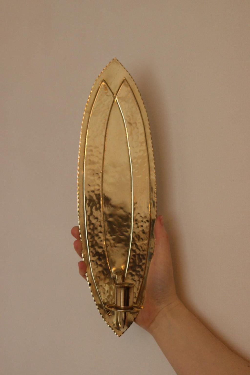 Pair of Mid-Century Swedish Brass Sconces