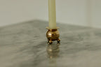 Pair of Mid-Century Swedish Brass Candle Holders by Skultuna