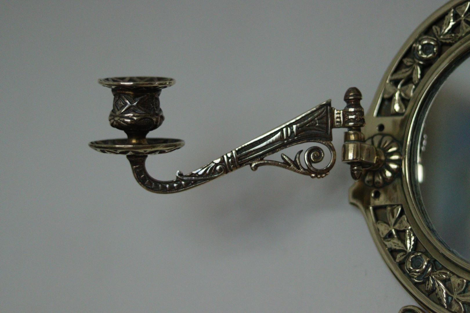 SINGLE Vintage Swedish Brass Sconce
