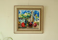 Original Swedish Oil on Panel – Still Life by MARTIN SJÖBLOM