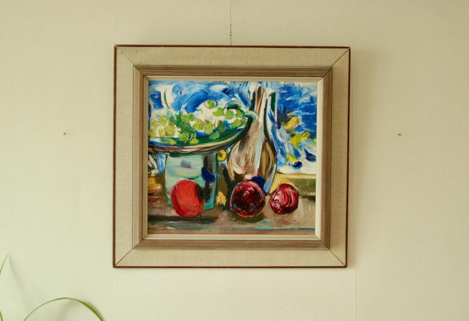 Original Swedish Oil on Panel – Still Life by MARTIN SJÖBLOM