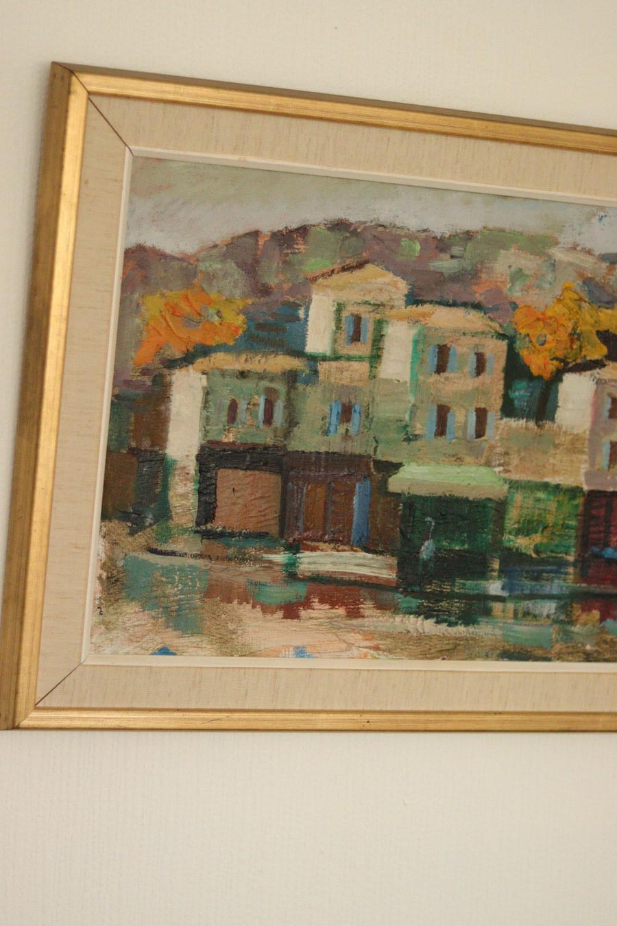Original Mid-Century Swedish Oil on Canvas by Bertil Wahlberg