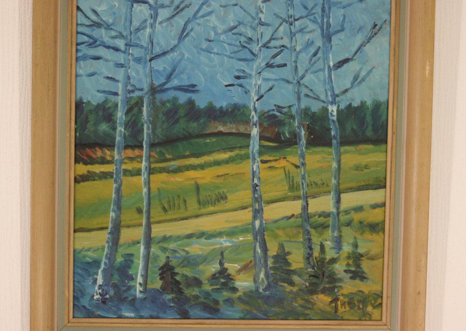 Landscape with Birches by Thorp