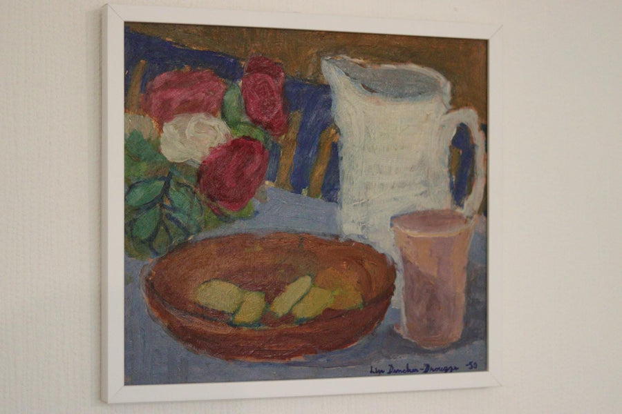 "Jug and Fruit" by Lise Drougge