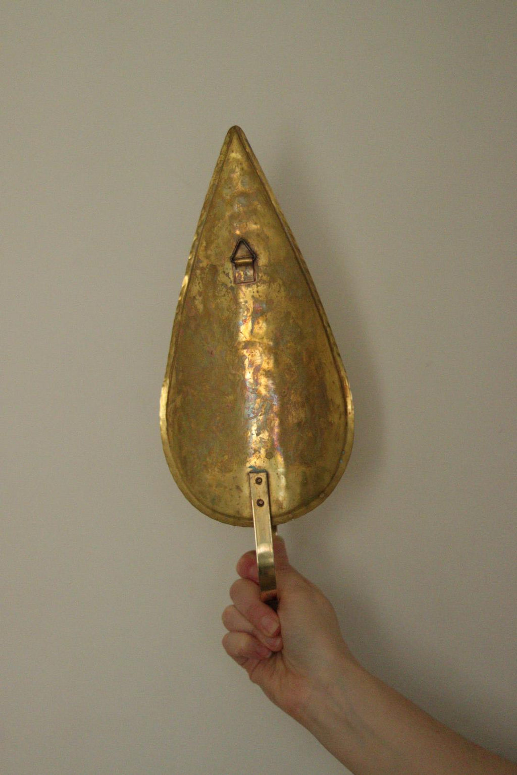 SINGLE Mid Century Swedish Brass Sconce