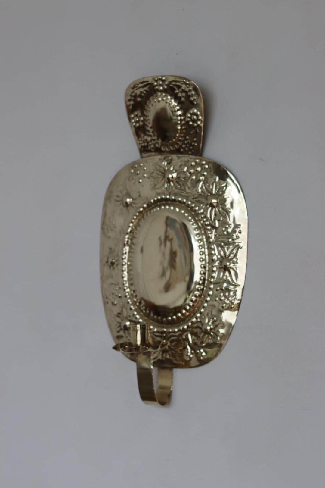 Pair Of Mid Century Swedish Brass Sconces