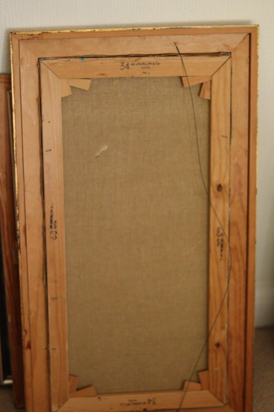 Original Mid-Century Swedish Oil on Canvas by Bertil Wahlberg