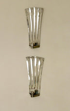 1925, Pair Of Early Century Swedish Pewter Sconces by Tage Fong‑Stedt