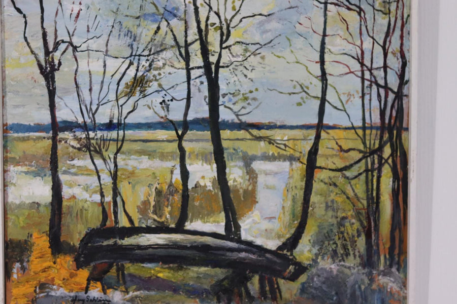 “Landscape with Trees” by Harry Sahlin