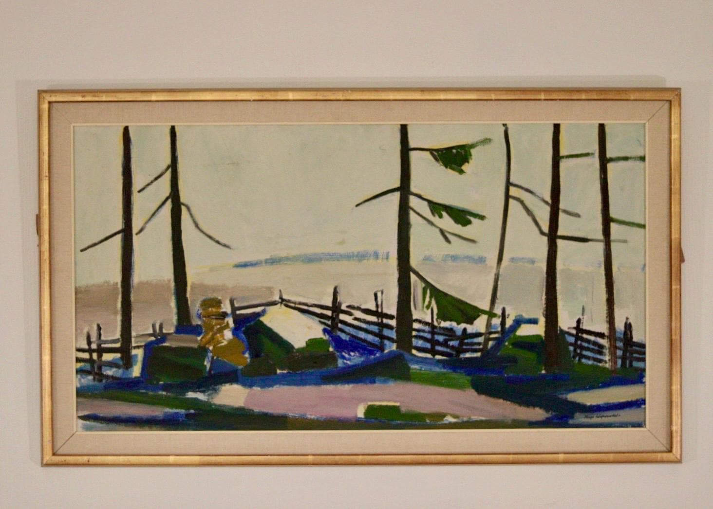 “Winter Day in the Garden” by Kåge Liefwendal 1960s