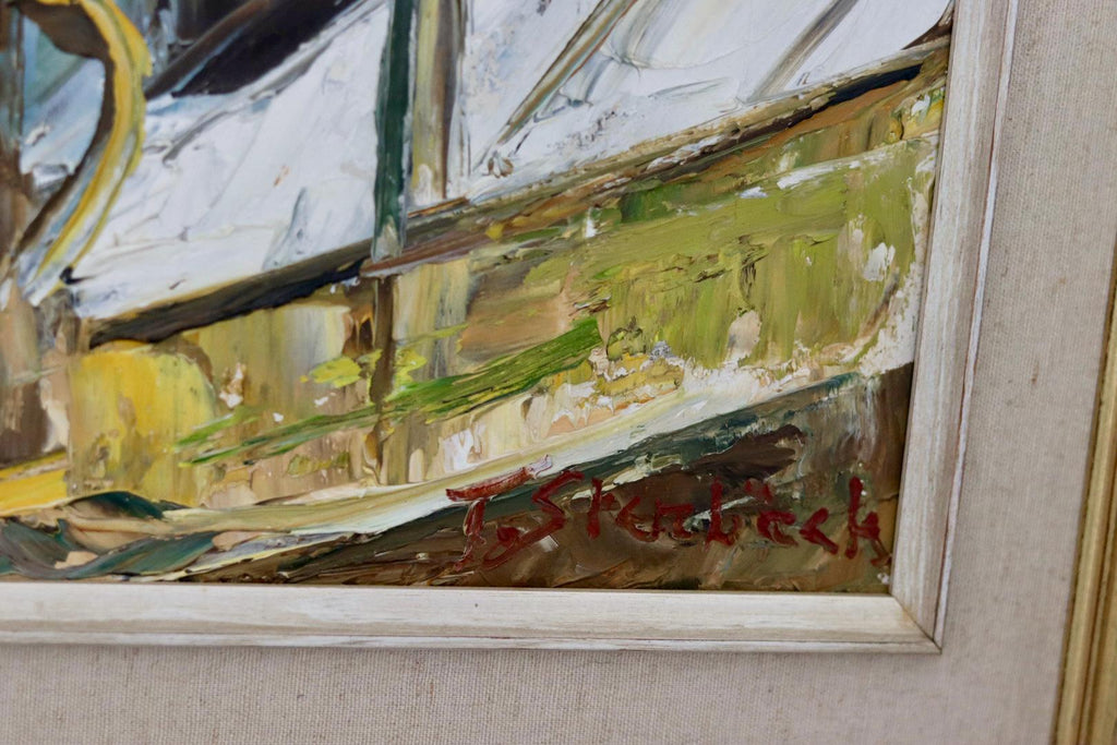 "Yellow Flowers by a Window"  by T. Stenbäck