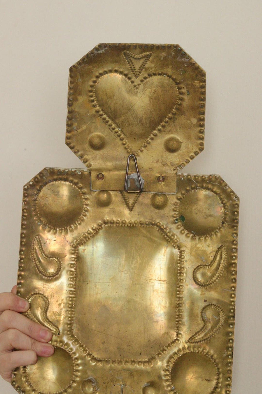 Pair Of Large Mid Century Swedish Brass Sconces