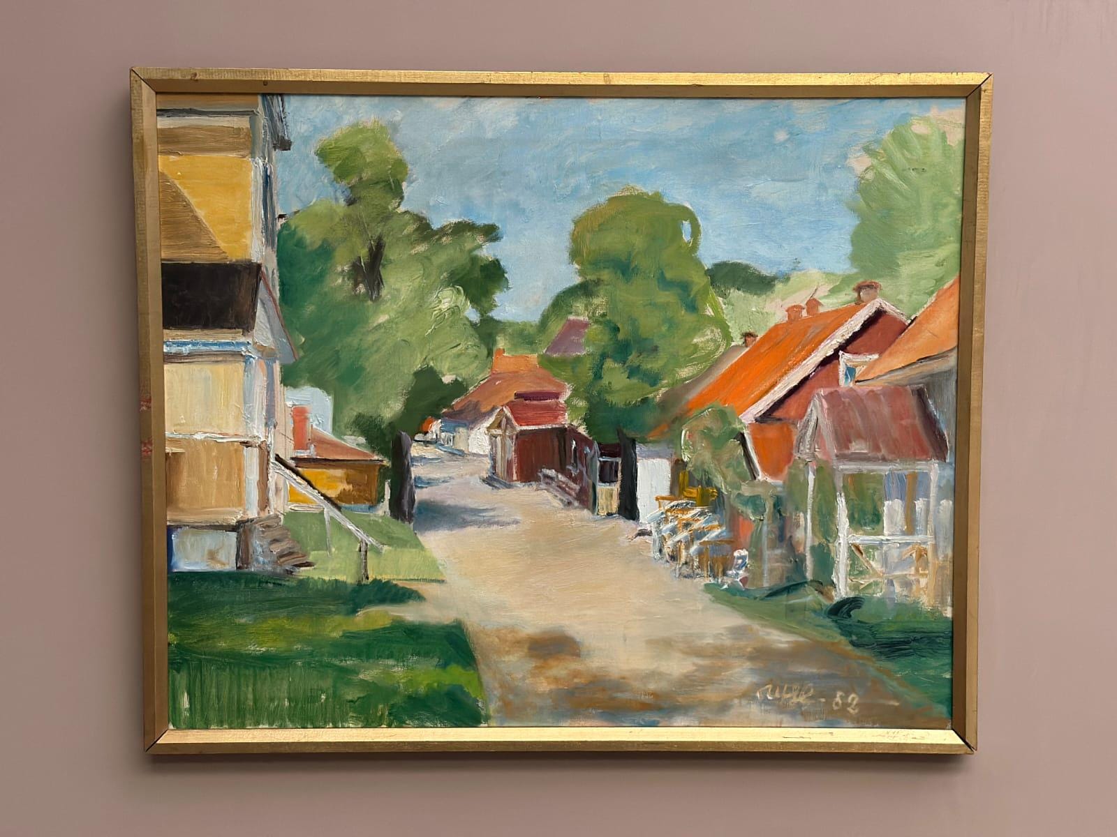 Street with Houses and Trees By Ulfe