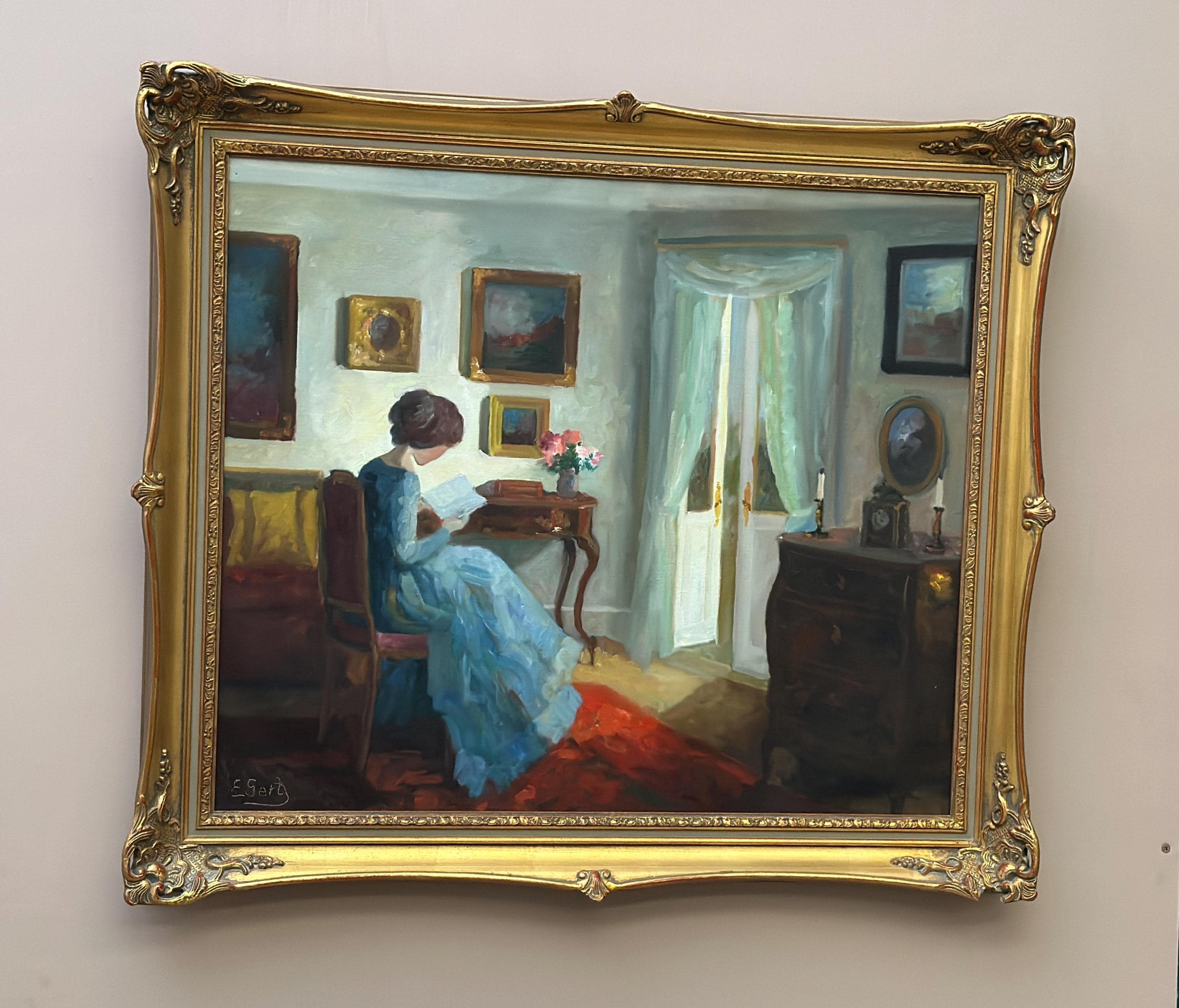 “Woman Reading” by Edith Gert