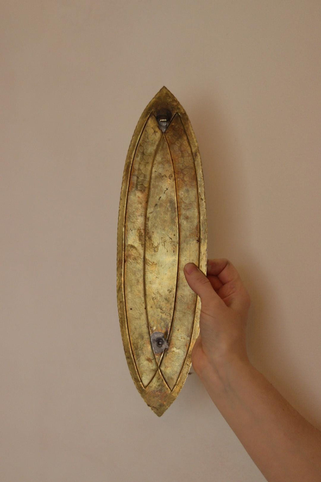 Pair of Mid-Century Swedish Brass Sconces