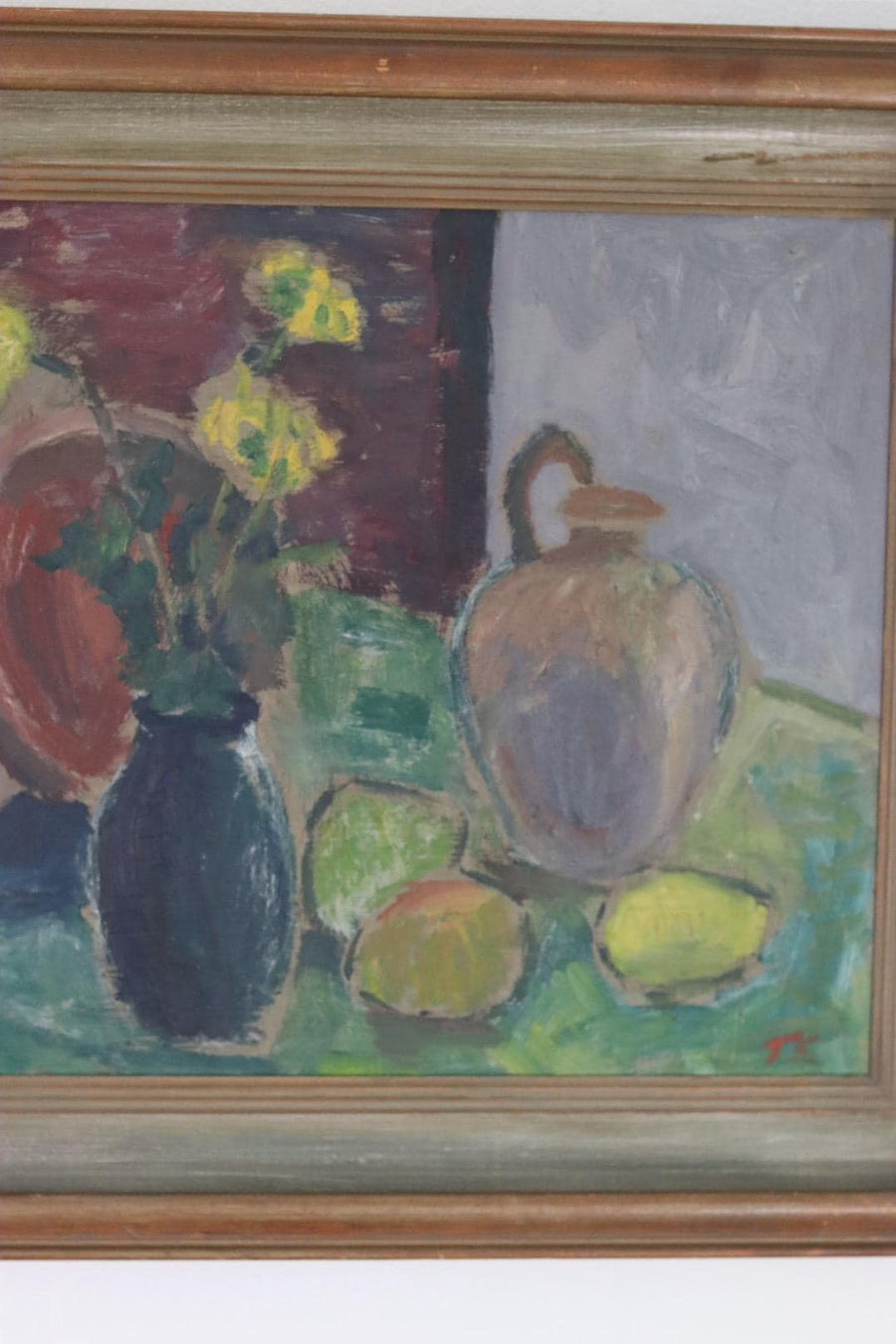 “Still Life: Vases and Fruit” by T.S.