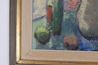“Red Bouquet and Wine Bottle