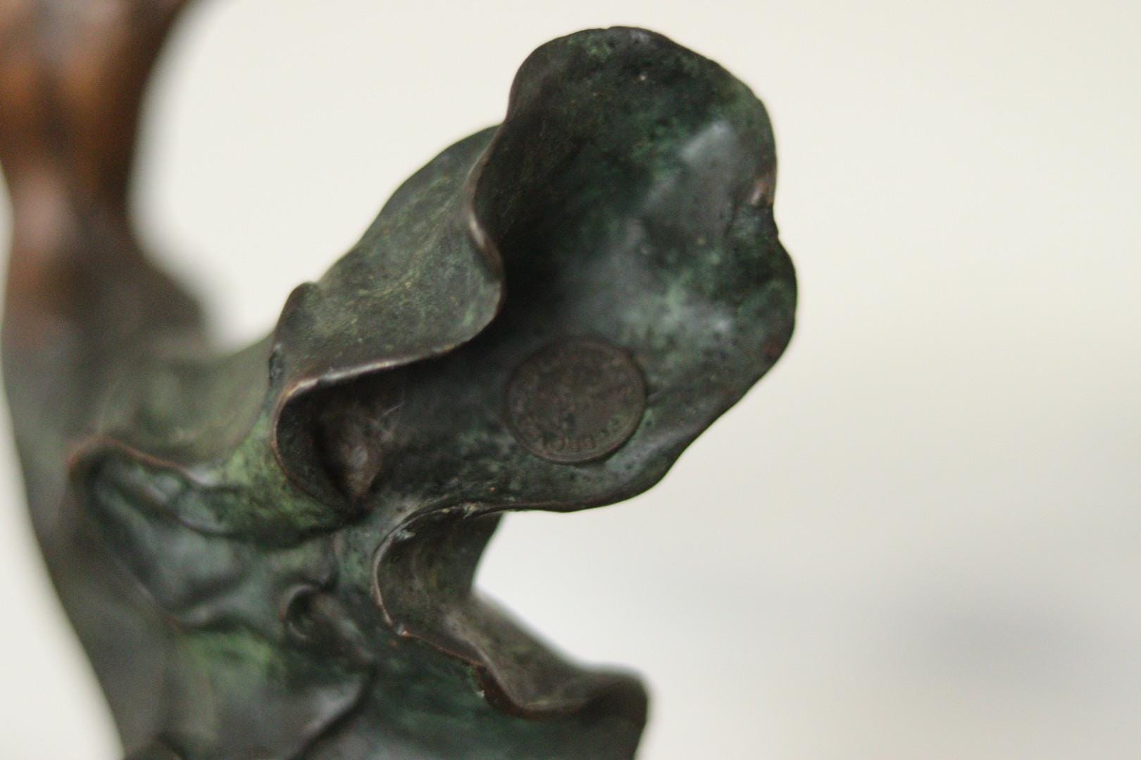 Vintage Bronze Sculpture of Nude Female by JB Deposee, Paris, France