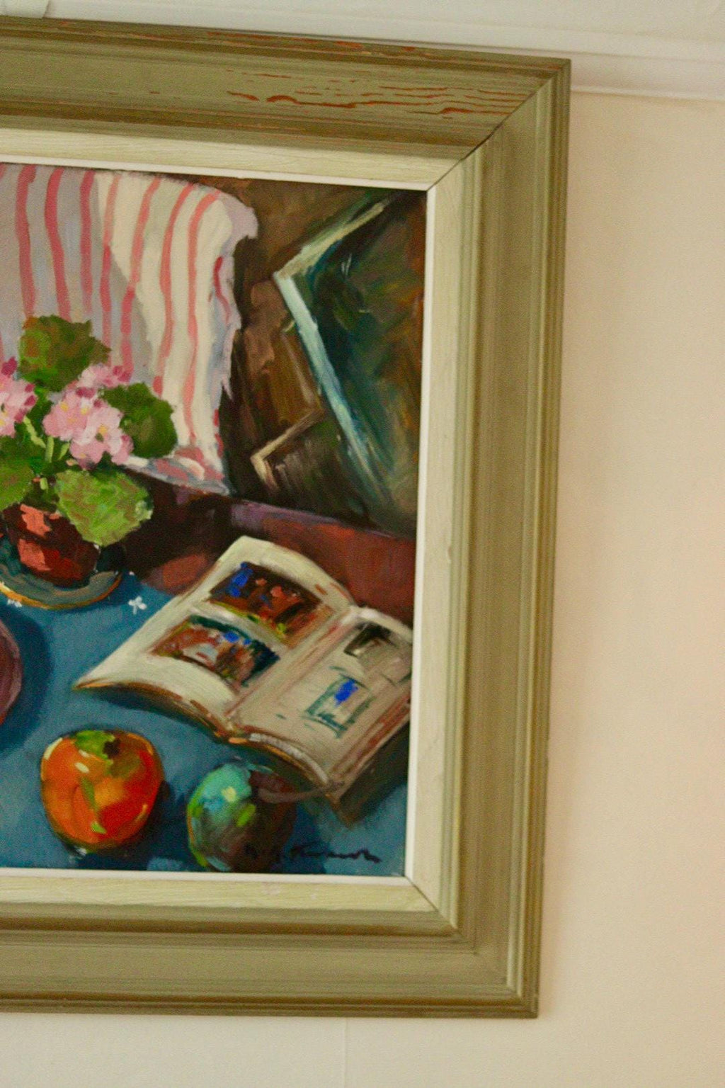 Original Swedish Oil on Canvas – “Still Life Table”