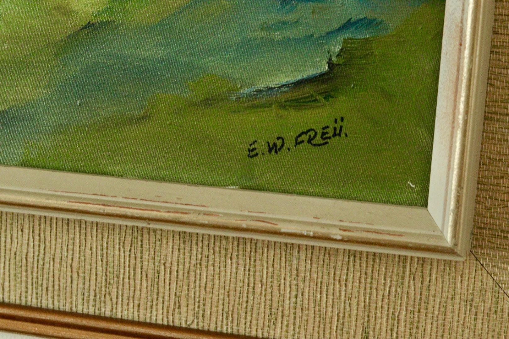 "Landscape with Buildings" by E W Freu