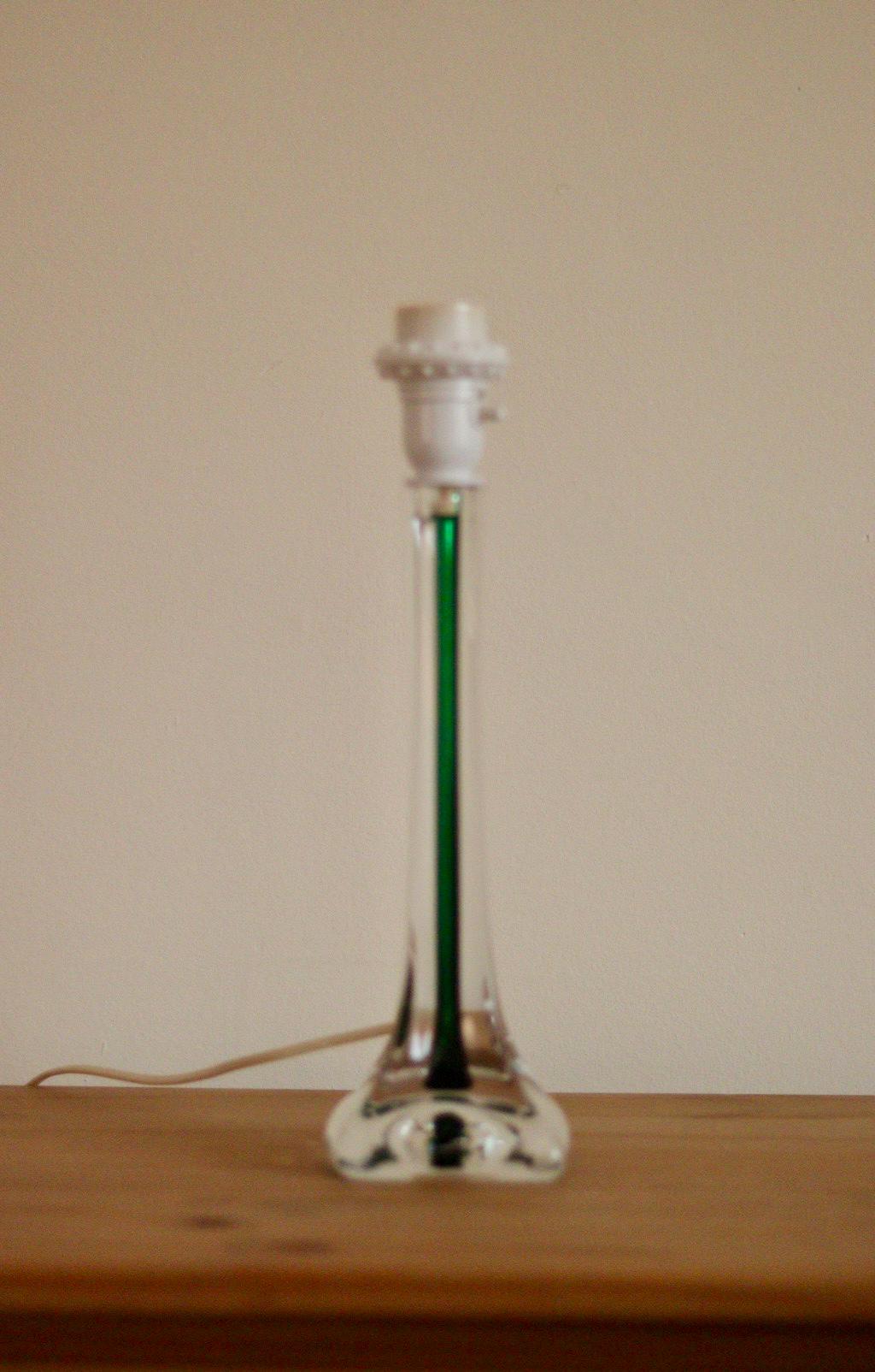 Vintage Glass table lamp by Hannelore Dreutler, Studio Åhus, Sweden, 1990's